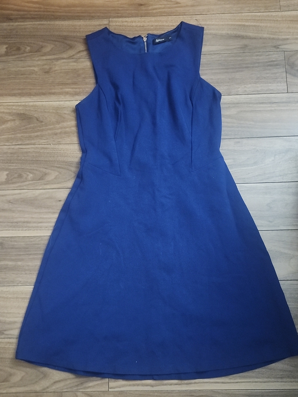 Reitmans Sleeveless Dress, Rich Blue A-Line Back Zipper